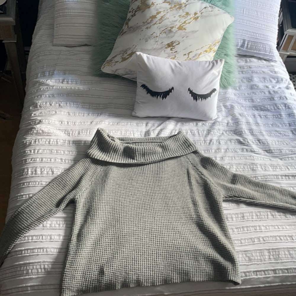 Off the shoulder or turtle neck